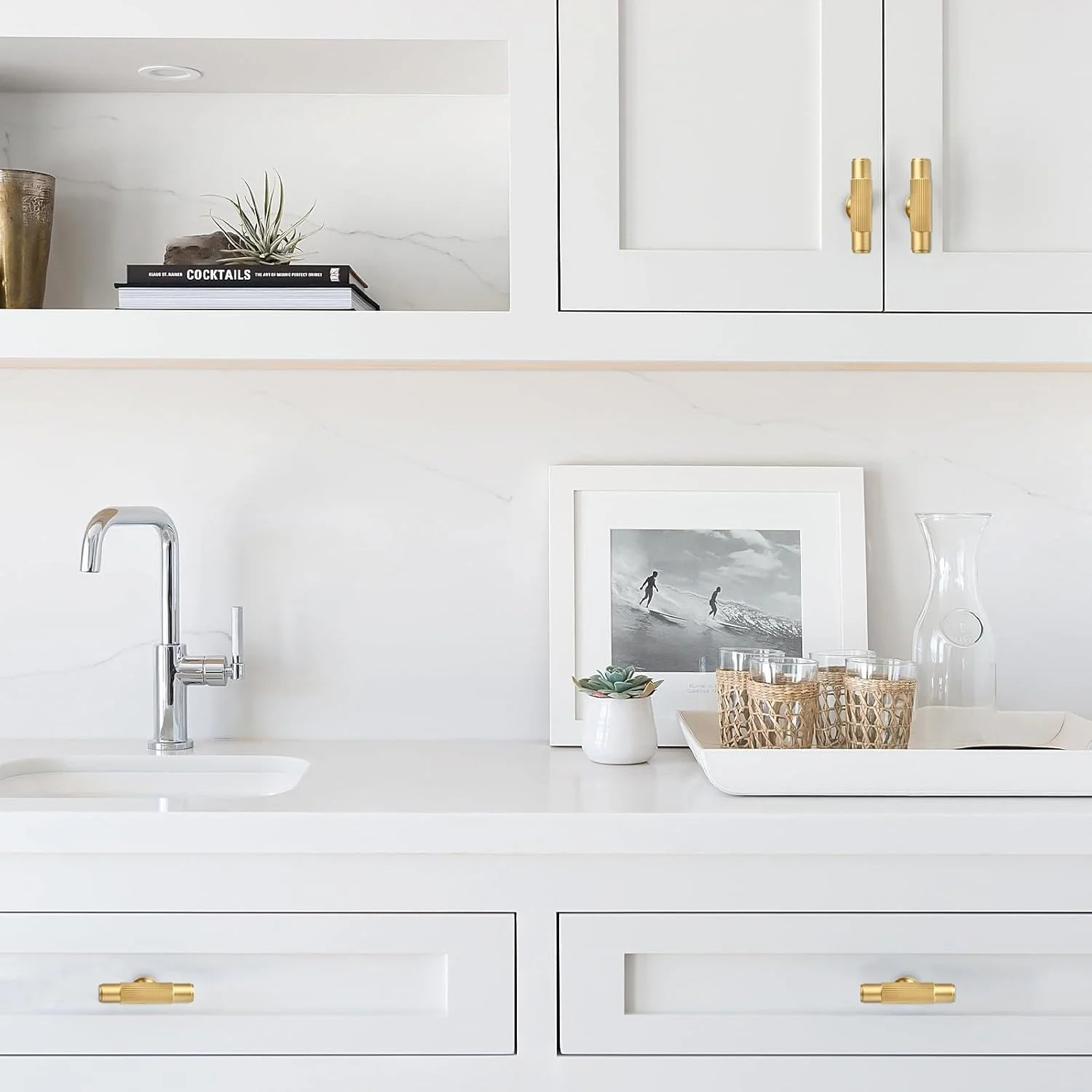 دستگیره کابینت طلایی مات، بسته 6 عددی - دستگیره های کشو گرد از جنس برنج جامد، سخت افزار مقاوم در برابر زنگ زدگی برای آشپزخانه، حمام، کمد، کابینت، نصب آسان دستگیره کابینت طلایی مات، بسته 6 عددی - دستگیره های کشو گرد از جنس برنج جامد، سخت افزار مقاوم در برابر زنگ زدگی برای آشپزخانه، حمام، کمد، کابینت، نصب آسان