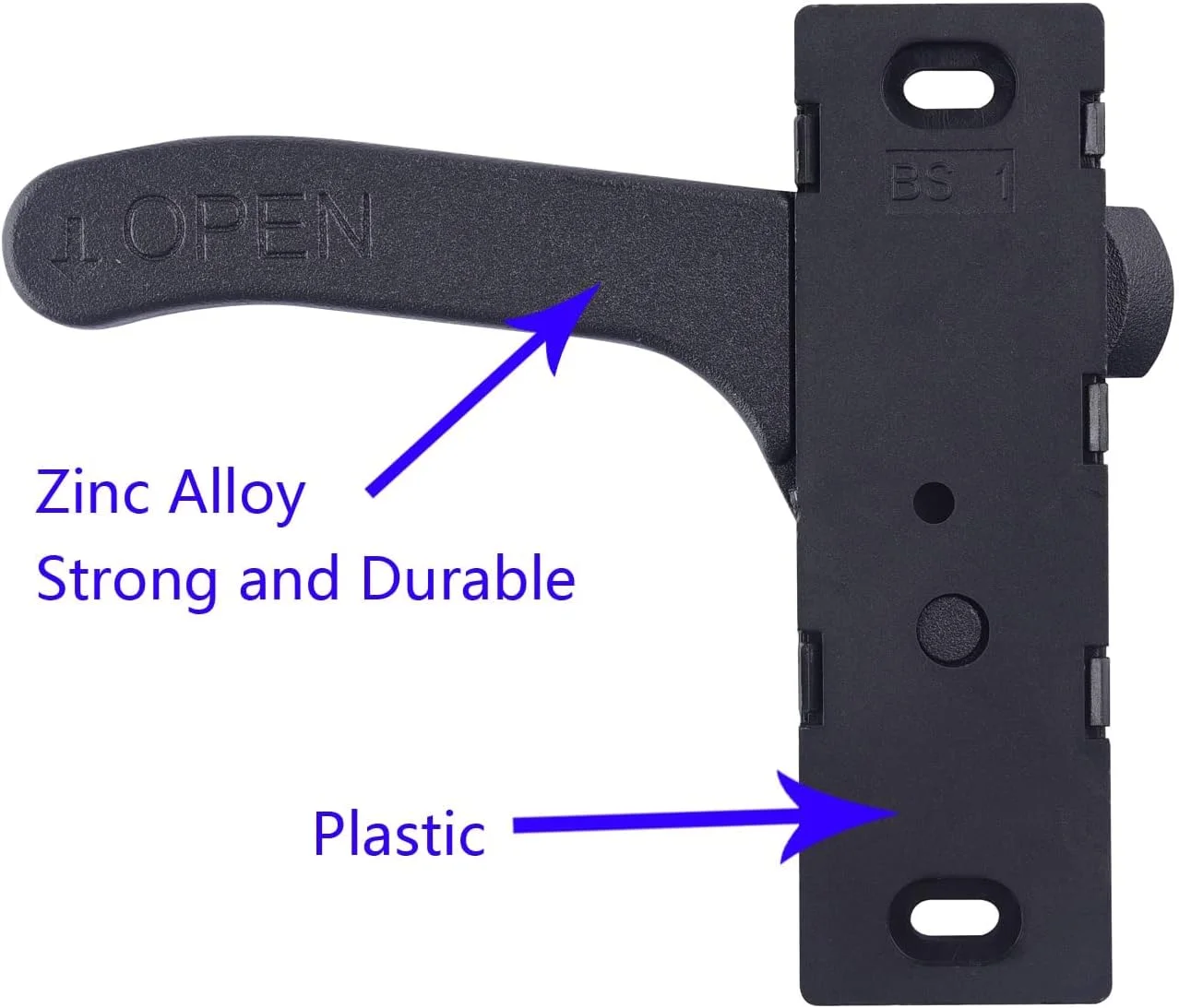 دستگیره قفل درب توری کاروان KASTWAVE، دستگیره راست گرد سخت افزار قفل درب ورودی آلیاژ روی برای کمپر، موتور هوم، تریلر مسافرتی (راست دست) دستگیره قفل درب توری کاروان KASTWAVE، دستگیره راست گرد سخت افزار قفل درب ورودی آلیاژ روی برای کمپر، موتور هوم، تریلر مسافرتی (راست دست)