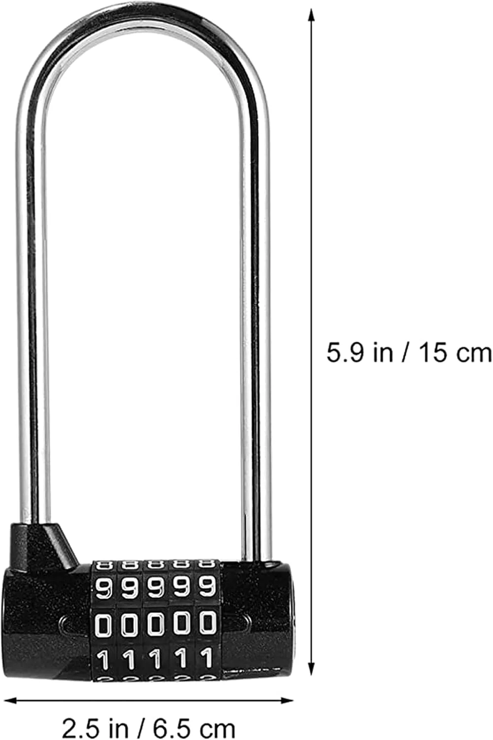 قفل رمزی 5 رقمی KASTWAVE برای درب، قفل آویز کابینت، قفل ایمنی بزرگ با رمز شماره ای، قفل آویز کابینت دستگیره درب برای خانه، دفتر، فروشگاه قفل رمزی 5 رقمی KASTWAVE برای درب، قفل آویز کابینت، قفل ایمنی بزرگ با رمز شماره ای، قفل آویز کابینت دستگیره درب برای خانه، دفتر، فروشگاه