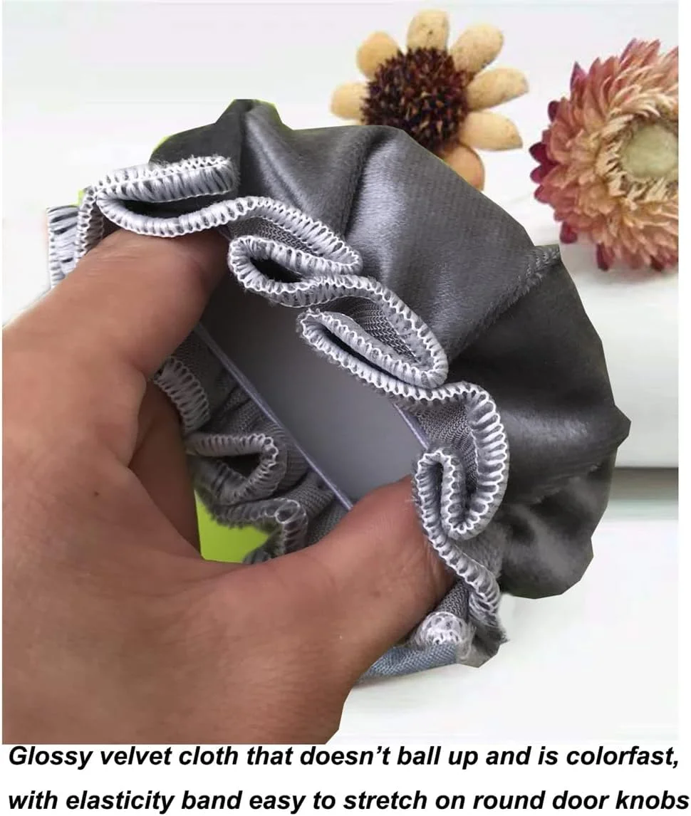 کاور دستگیره در خاکستری KASTWAVE (دو عددی) با گلدوزی پرنده - محافظ های مخملی نرم ضد الکتریسیته ساکن، بالشتک های تزئینی برای جلوگیری از فرورفتگی روی لوازم خانگی کاور دستگیره در خاکستری KASTWAVE (دو عددی) با گلدوزی پرنده - محافظ های مخملی نرم ضد الکتریسیته ساکن، بالشتک های تزئینی برای جلوگیری از فرورفتگی روی لوازم خانگی