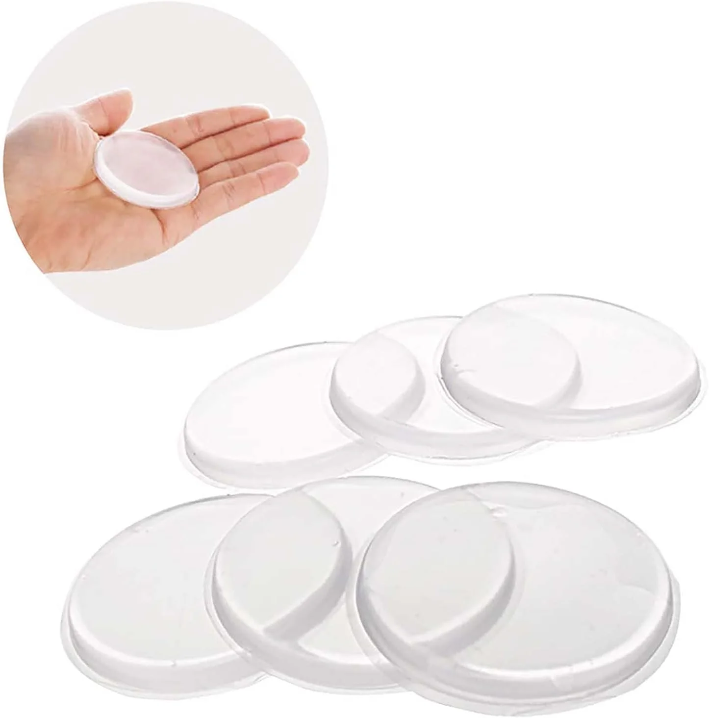 محافظ دیوار دستگیره درب KASTWAVE، محافظ بی صدا دیوار برای دستگیره درب، ضربه گیر درب لاستیکی، محافظ دیوار ضربه گیر درب، برای دستگیره های درب، تاج تخت، درب یخچال، کابینت (بسته 12 عددی)