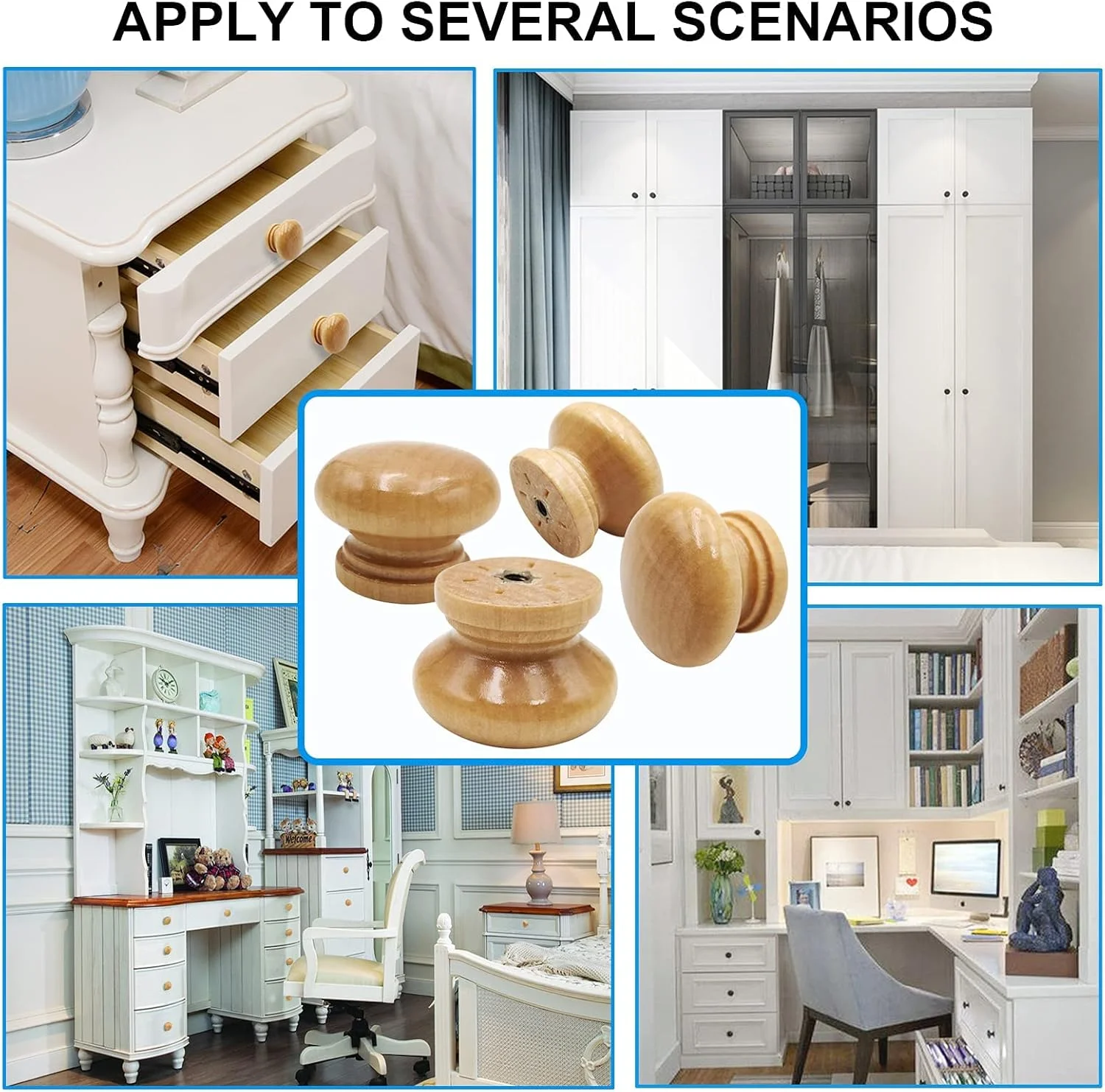 دستگیره های چوبی گرد کابینت KASTWAVE، کشو کمد لباس شکل قارچی (12 عدد، قطر: 3.4 سانتی متر، ارتفاع: 2.5 سانتی متر) دستگیره های چوبی گرد کابینت KASTWAVE، کشو کمد لباس شکل قارچی (12 عدد، قطر: 3.4 سانتی متر، ارتفاع: 2.5 سانتی متر)