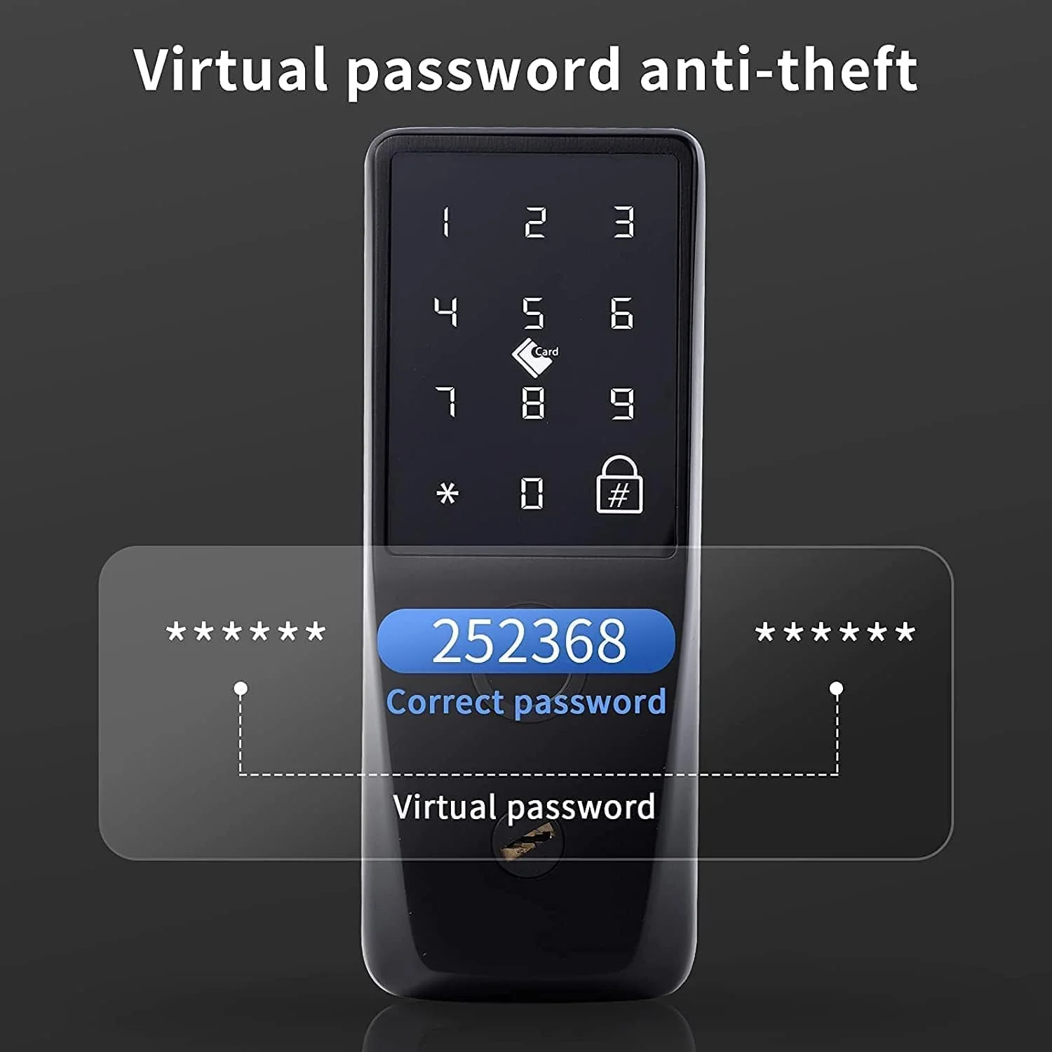 قفل درب اثر انگشتی بیومتریک - قفل درب بدون کلید، پشتیبانی از اثر انگشت، باز کردن با کلید، دستگیره درب اثر انگشتی، برای درب ورودی مسکونی، آپارتمان، اتاق خواب و درب دفتر (مشکی مات) قفل درب اثر انگشتی بیومتریک - قفل درب بدون کلید، پشتیبانی از اثر انگشت، باز کردن با کلید، دستگیره درب اثر انگشتی، برای درب ورودی مسکونی، آپارتمان، اتاق خواب و درب دفتر (مشکی مات)