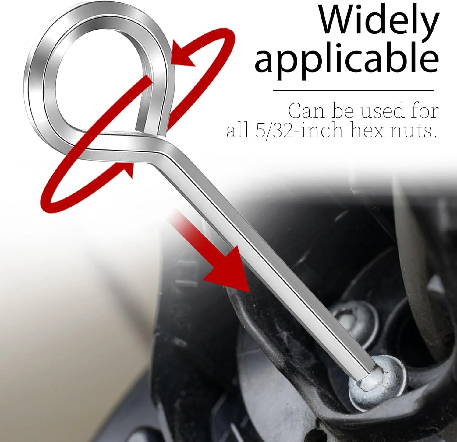 آچار آلن سگ دستگیره، سایز 5/32 اینچ، دسته حلقه کامل، ابزار خروج درب فشاری، ساختار فلزی جامد، ابزار دسترسی اضطراری، نگهداری سخت افزار درب، بسته 6 عددی آچار آلن سگ دستگیره، سایز 5/32 اینچ، دسته حلقه کامل، ابزار خروج درب فشاری، ساختار فلزی جامد، ابزار دسترسی اضطراری، نگهداری سخت افزار درب، بسته 6 عددی