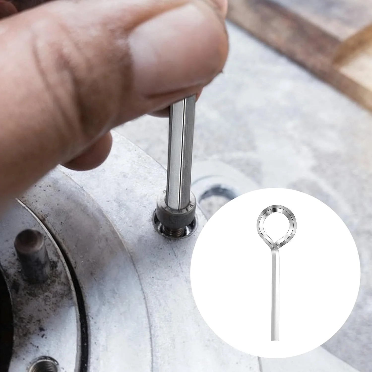 آچار آلن سگ دستگیره، سایز 5/32 اینچ، دسته حلقه کامل، ابزار خروج درب فشاری، ساختار فلزی جامد، ابزار دسترسی اضطراری، نگهداری سخت افزار درب، بسته 6 عددی آچار آلن سگ دستگیره، سایز 5/32 اینچ، دسته حلقه کامل، ابزار خروج درب فشاری، ساختار فلزی جامد، ابزار دسترسی اضطراری، نگهداری سخت افزار درب، بسته 6 عددی