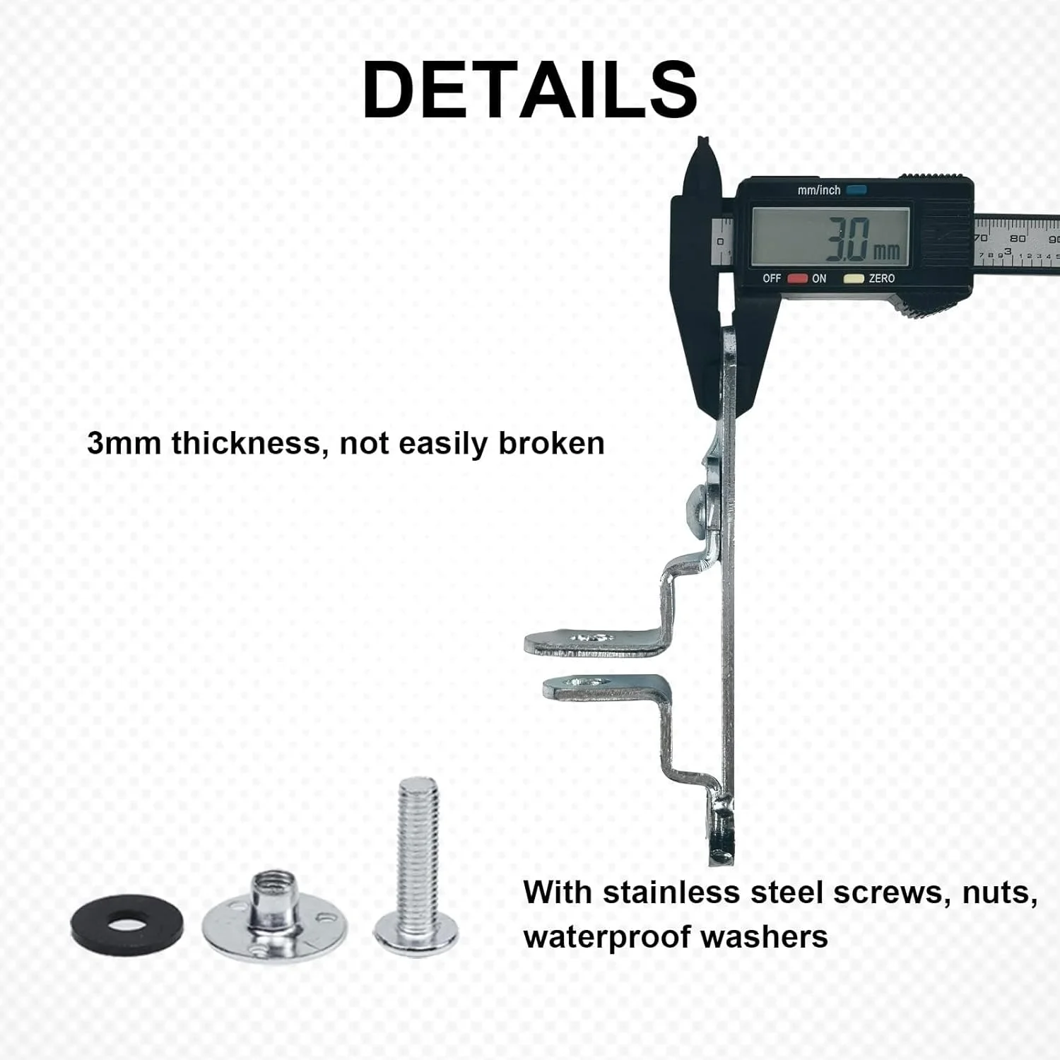 زبانه قفل درب تریلر حمل بار، با ساختار فولادی صنعتی، پیچ های اتصال و مهره های مقاوم در برابر آب، برای محکم کردن دستگیره های خودروهای مسابقه ای و خودروبرهای اتوماتیک، با روکش مقاوم در برابر خوردگی زبانه قفل درب تریلر حمل بار، با ساختار فولادی صنعتی، پیچ های اتصال و مهره های مقاوم در برابر آب، برای محکم کردن دستگیره های خودروهای مسابقه ای و خودروبرهای اتوماتیک، با روکش مقاوم در برابر خوردگی