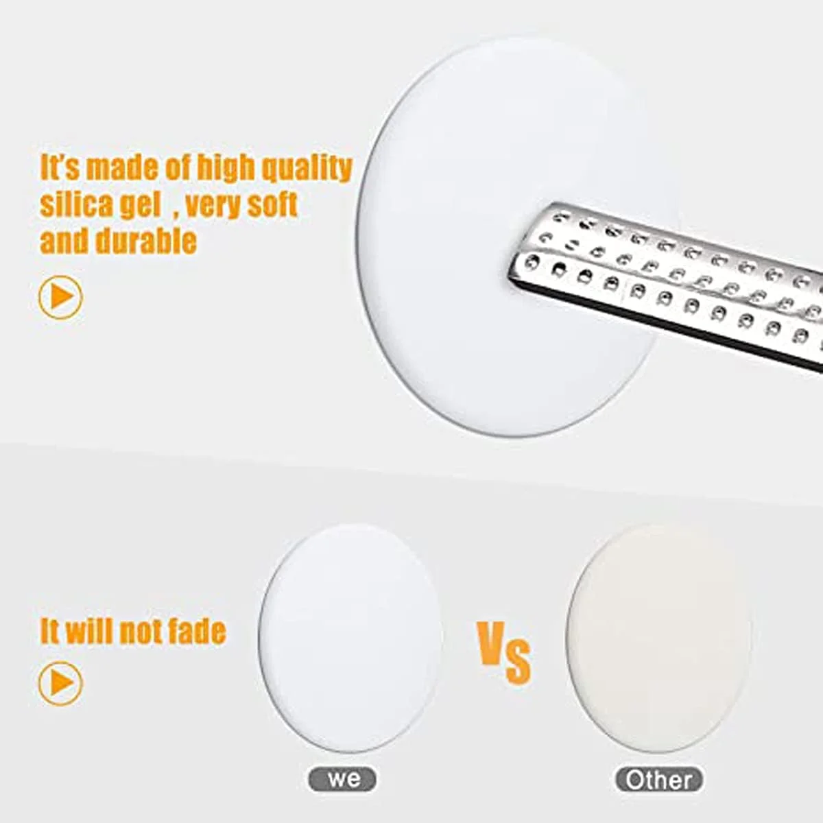 محافظ دیوار درب سیلیکونی KASTWAVE، بسته 8 عددی - محافظ های ضربه گیر خود چسب برای دستگیره های درب، دیوارها و یخچال ها - جلوگیری از آسیب و خراش محافظ دیوار درب سیلیکونی KASTWAVE، بسته 8 عددی - محافظ های ضربه گیر خود چسب برای دستگیره های درب، دیوارها و یخچال ها - جلوگیری از آسیب و خراش