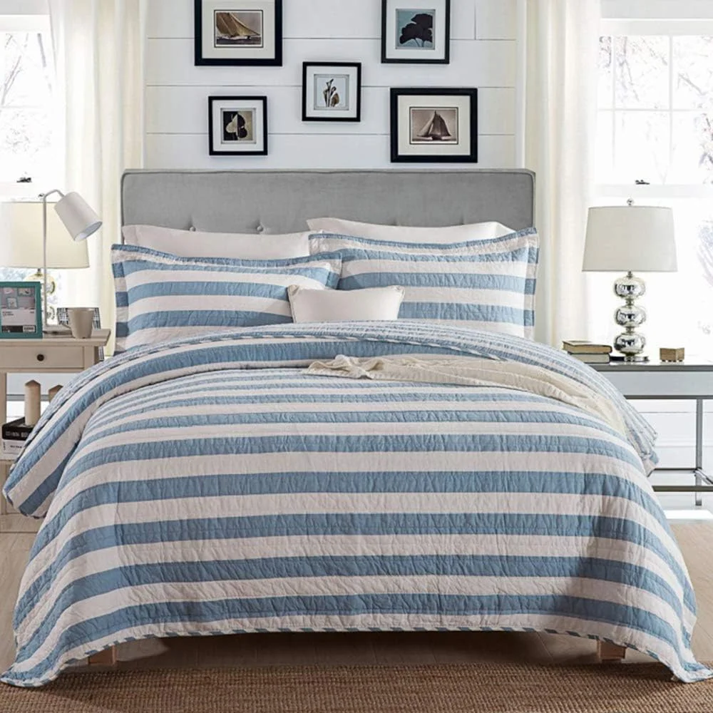 روتختی پنبه‌ای طرح‌دار دونفره و کینگ سایز، لحاف روتختی و 2 روبالشتی (3 تکه)، رنگ 6 - 230x250 سانتی‌متر