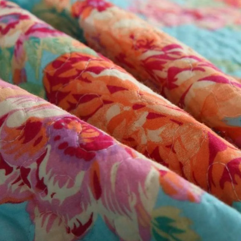 روتختی پنبه‌ای طرح‌دار تمکین مناسب تخت دو نفره و کینگ سایز، ست ملحفه روتختی و دو روبالشتی (3 تکه)، رنگ 6 - 230x250 سانتی‌متر