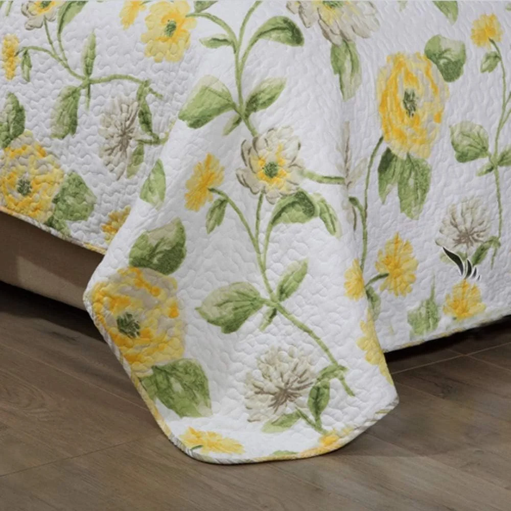 روتختی پنبه‌ای طرح‌دار دونفره و کینگ سایز، لحاف روتختی و 2 روبالشتی (3 تکه)، رنگ 6 - 230x250 سانتی‌متر