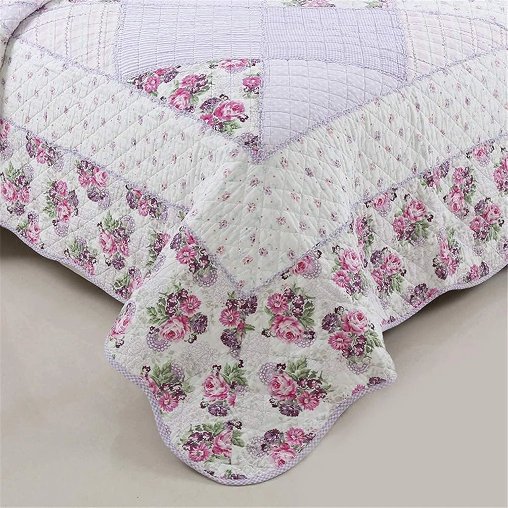 روتختی کینگ سایز طرح دار 230 در 250 سانتی متر، ست 3 تکه شامل یک روتختی و 2 روبالشتی