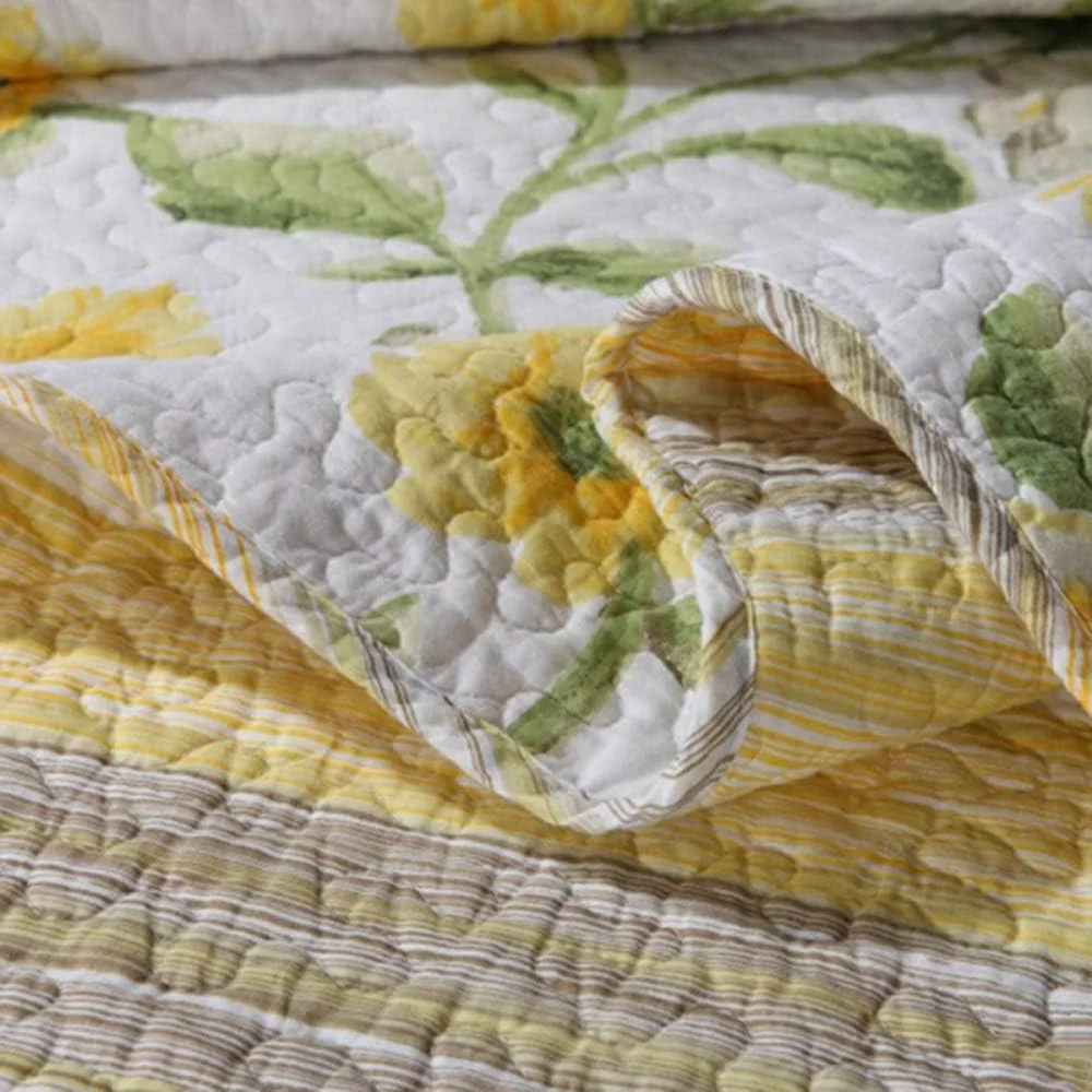 روتختی پنبه‌ای طرح‌دار دونفره و کینگ سایز، لحاف روتختی و 2 روبالشتی (3 تکه)، رنگ 6 - 230x250 سانتی‌متر