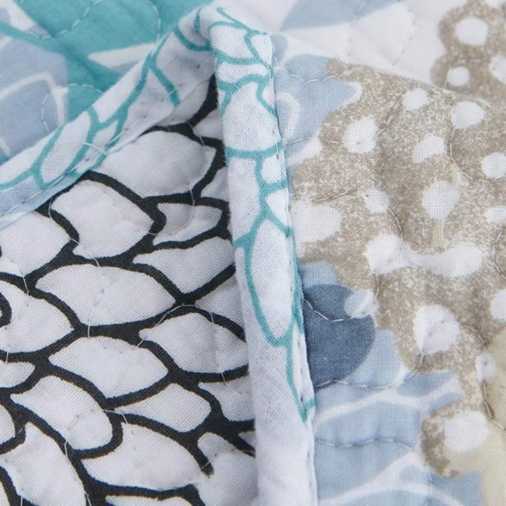 روتختی پنبه‌ای طرح‌دار مناسب تخت دو نفره و کینگ سایز، لحاف روتختی و 2 روبالشتی (3 تکه)، رنگ 6 - 230x250 سانتی‌متر