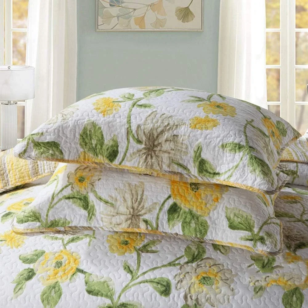 روتختی پنبه‌ای طرح‌دار دونفره و کینگ سایز، لحاف روتختی و 2 روبالشتی (3 تکه)، رنگ 6 - 230x250 سانتی‌متر