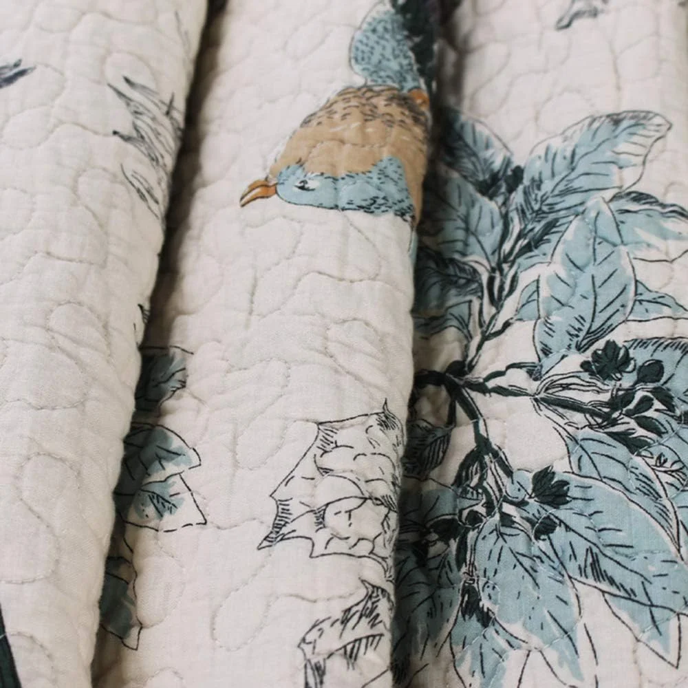 روتختی پنبه‌ای طرح‌دار تمکین، مناسب برای تخت‌های دو نفره و کینگ سایز، شامل روتختی و دو روبالشتی (3 تکه)، رنگ 6 - 230x250 سانتی‌متر