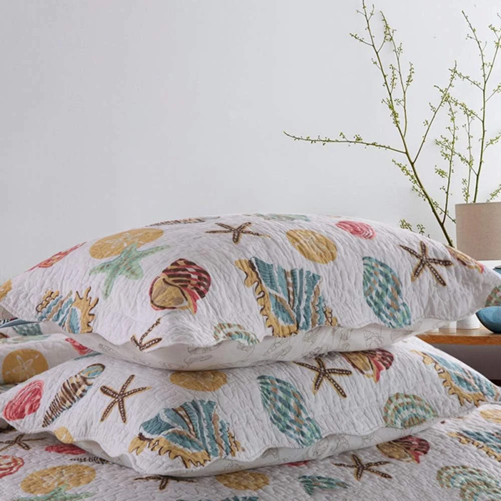 روتختی پنبه‌ای طرح‌دار مناسب تخت دو نفره و کینگ سایز، لحاف روتختی و 2 روبالشتی (3 تکه)، رنگ 6 - 230x250 سانتی‌متر