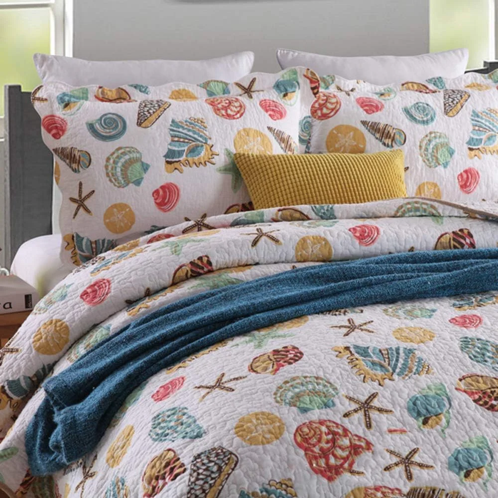 روتختی پنبه‌ای طرح‌دار مناسب تخت دو نفره و کینگ سایز، لحاف روتختی و 2 روبالشتی (3 تکه)، رنگ 6 - 230x250 سانتی‌متر