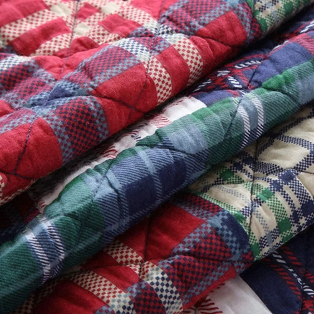 روتختی طرح دار دو نفره سایز بزرگ، لحاف تکه دوزی شده پنبه ای چاپی 230 در 250 سانتی متر، ست رو تختی 3 تکه، ملحفه ضخیم، لحاف