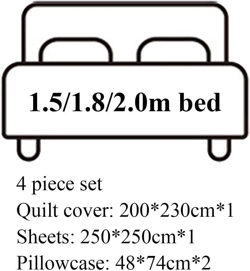 روتختی طرح دار با روبالشتی لبه پهن، بافت ساده، لحاف طرح چاپی، روتختی پنبه ای ست 4 تکه - طرح ب (طرح ای) (طرح سی)