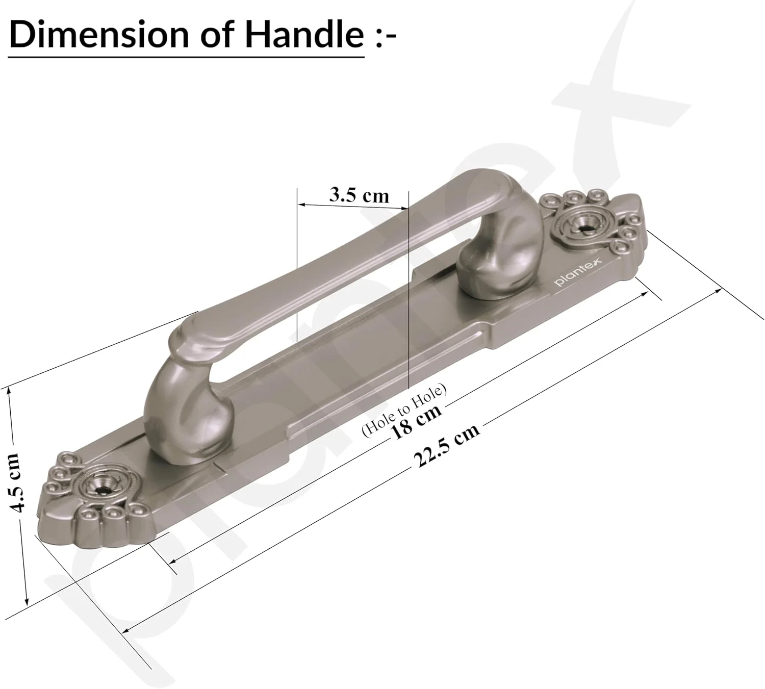 دستگیره درب اصلی سنگین Plantex / دستگیره درب 8 اینچی / دستگیره کششی-فشاری درب برای خانه / هتل - بسته 1 عددی (294، پرداخت ساتن، نقره ای) دستگیره درب اصلی سنگین Plantex / دستگیره درب 8 اینچی / دستگیره کششی-فشاری درب برای خانه / هتل - بسته 1 عددی (294، پرداخت ساتن، نقره ای)