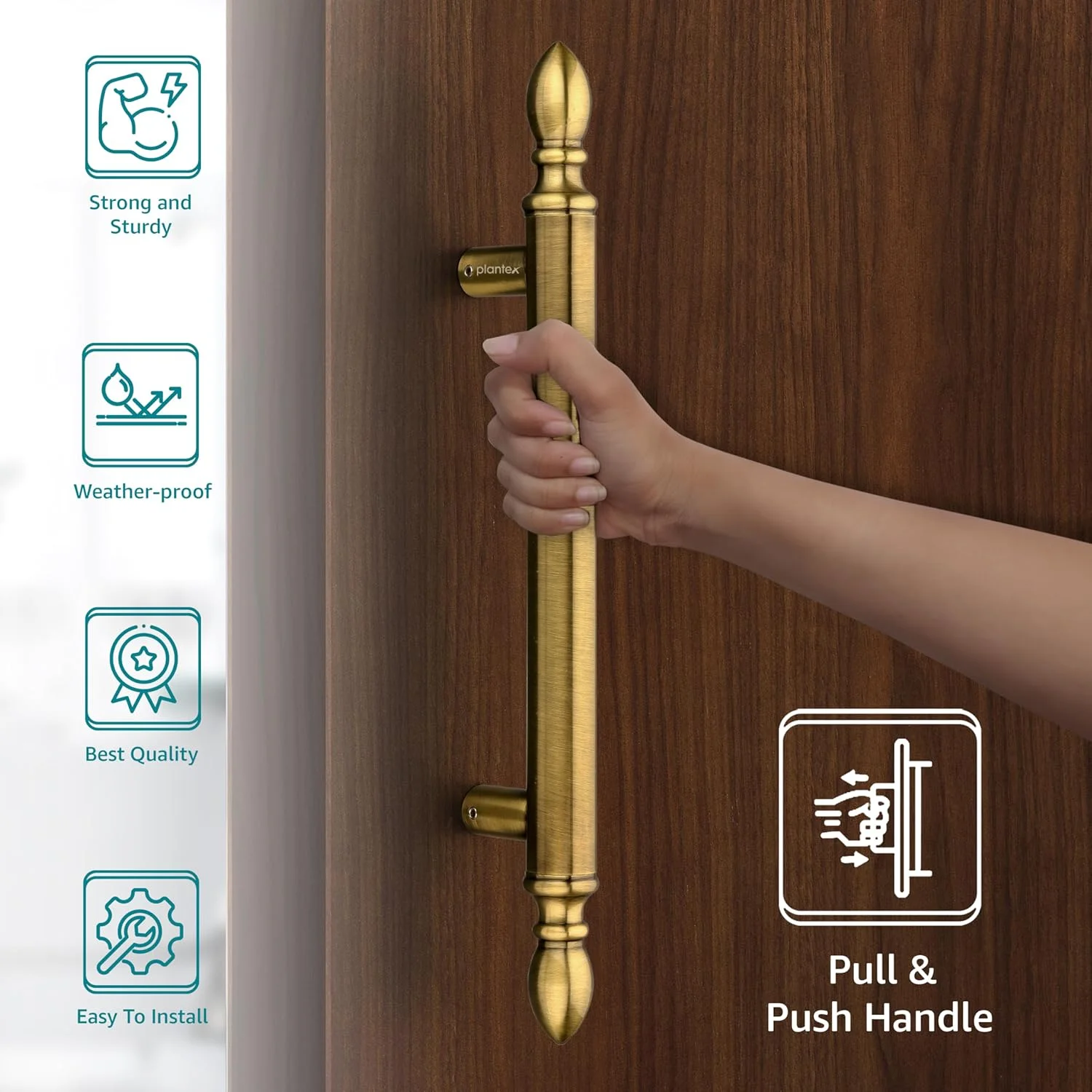 دستگیره درب اصلی Plantex Altros / دستگیره درب 35 سانتی متری برای درب اصلی / دستگیره کششی هل دهنده عتیقه / دکوراسیون منزل و درب / بسته 1 عددی (106، روکش برنجی عتیقه) دستگیره درب اصلی Plantex Altros / دستگیره درب 35 سانتی متری برای درب اصلی / دستگیره کششی هل دهنده عتیقه / دکوراسیون منزل و درب / بسته 1 عددی (106، روکش برنجی عتیقه)