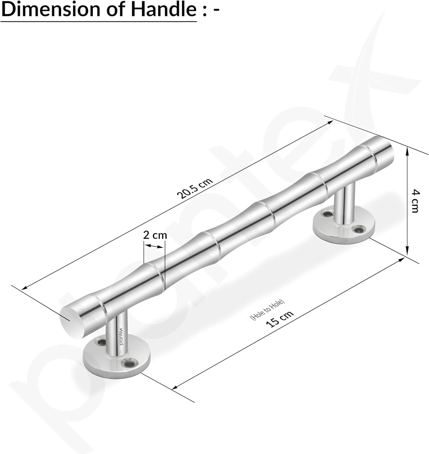 دستگیره درب اصلی پلنتکس / دستگیره درب / دستگیره کششی-فشاری 8 اینچی برای درب اصلی، بسته 2 عددی (S-140، کروم) دستگیره درب اصلی پلنتکس / دستگیره درب / دستگیره کششی-فشاری 8 اینچی برای درب اصلی، بسته 2 عددی (S-140، کروم)