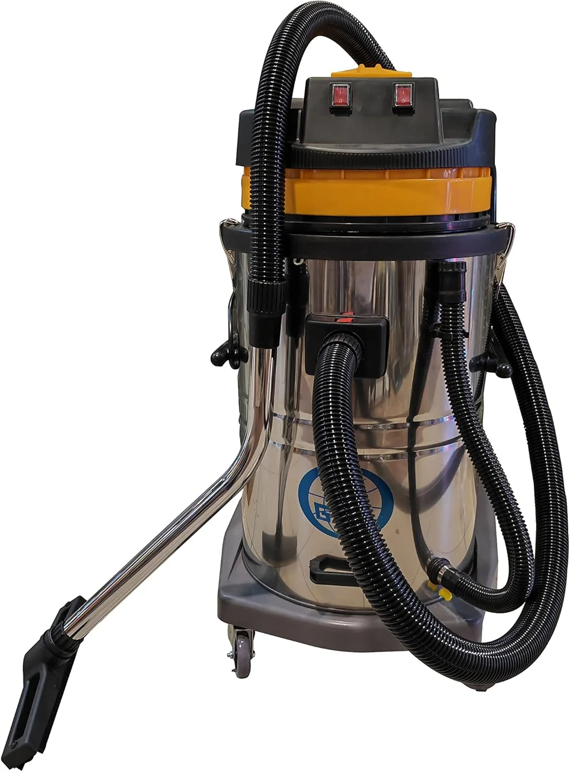 جاروبرقی آب و خاک سانرایز، 70 لیتری، 3000 وات، قدرت مکش قوی، مناسب برای مصارف خانگی/صنعتی، خودرو، کارگاه، گاراژ، زیرزمین، ون و نظافت منزل (70 لیتر، 3000 وات)