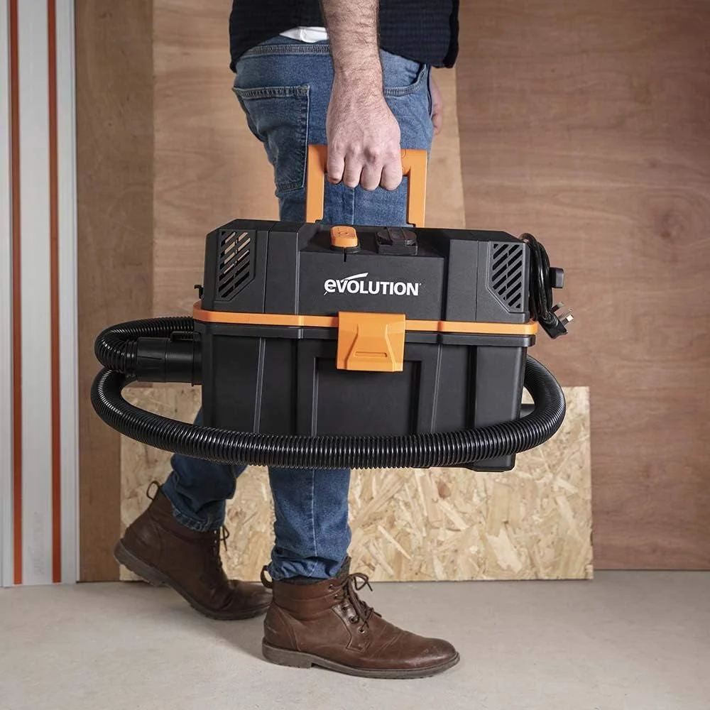 جاروبرقی آب و خاک سبک وزن Evolution Power Tools 086-0001 R15VAC، نارنجی