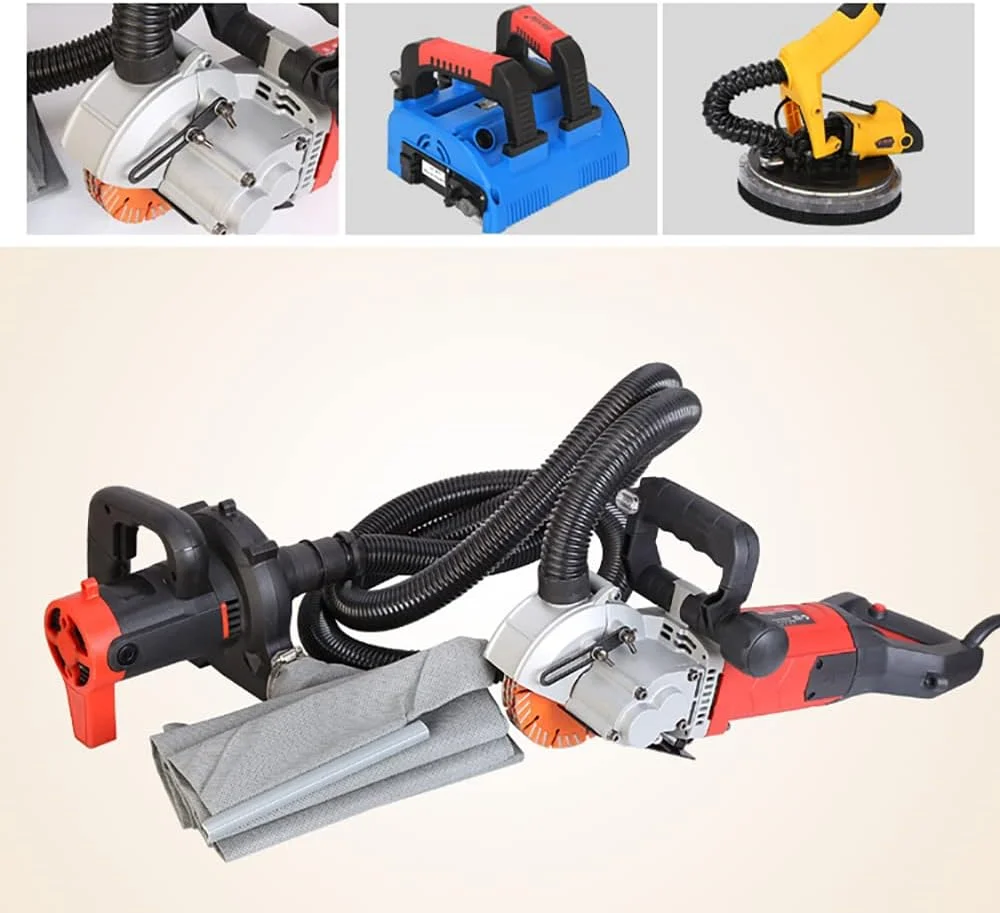 بلوور صنعتی جمع کننده گرد و غبار CROKAI AC 220V 1480W، بلوور هوا مکشی، جاروبرقی ماشین سنگ زنی فرز برقی با لوله خلاء 3 متری