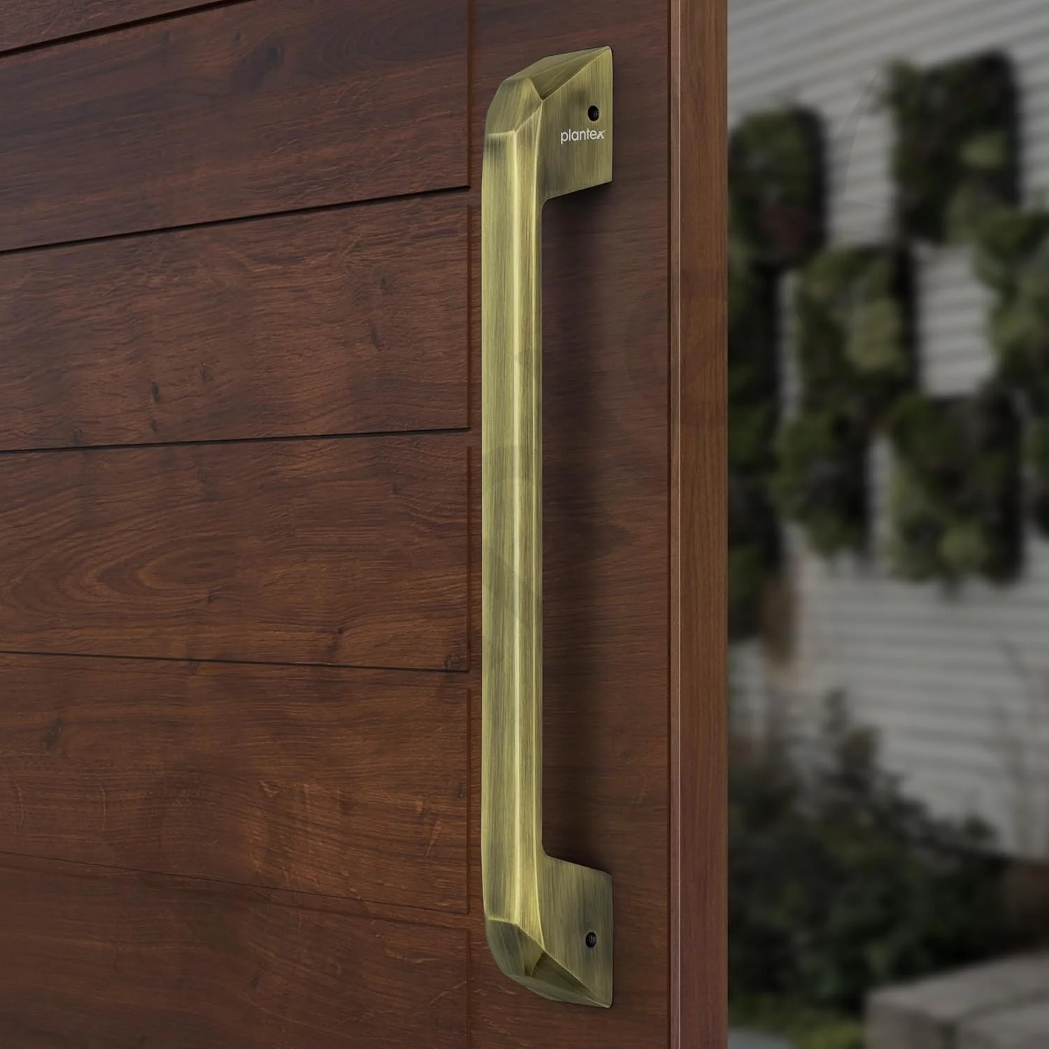 دستگیره درب پلنتکس / دستگیره اصلی درب / دستگیره کششی-فشاری 14 اینچی برای خانه و محل کار / بسته 1 عددی (SH-351، برنجی عتیقه) دستگیره درب پلنتکس / دستگیره اصلی درب / دستگیره کششی-فشاری 14 اینچی برای خانه و محل کار / بسته 1 عددی (SH-351، برنجی عتیقه)