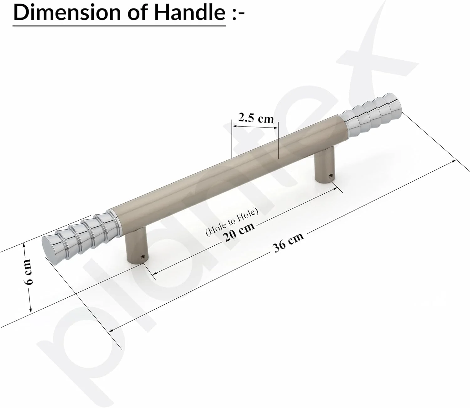 دستگیره درب ورودی سنگین Plantex مدل Golden Lotus، طول 35 سانتیمتر، مناسب برای درب های چوبی/شیشه ای/فلزی - بسته 1 عددی (سفید ساتن) دستگیره درب ورودی سنگین Plantex مدل Golden Lotus، طول 35 سانتیمتر، مناسب برای درب های چوبی/شیشه ای/فلزی - بسته 1 عددی (سفید ساتن)