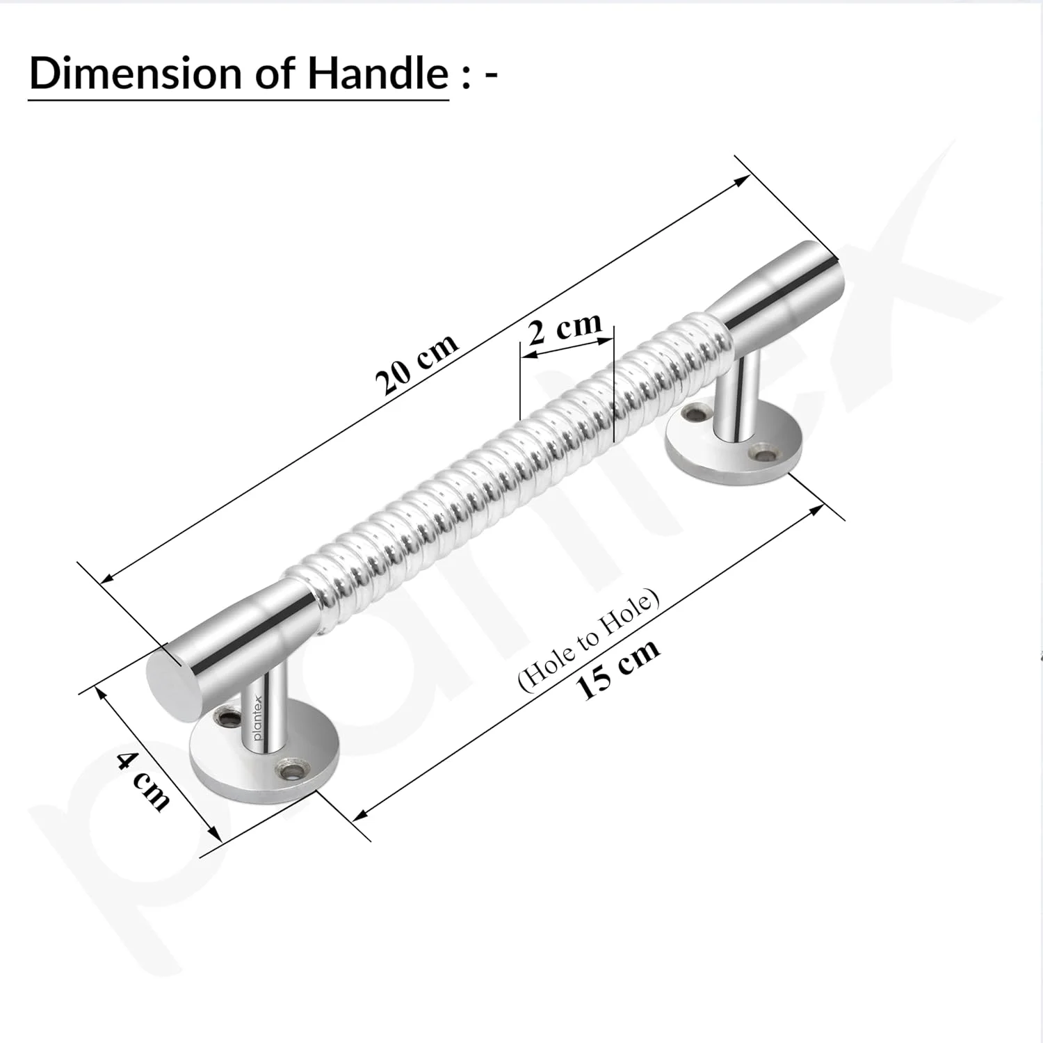 دستگیره درب ورودی پلنتکس / دستگیره کششی-فشاری 20 سانتی متری اتاق عبادت / دستگیره درب ورودی - بسته 2 عددی (S-141، کروم) دستگیره درب ورودی پلنتکس / دستگیره کششی-فشاری 20 سانتی متری اتاق عبادت / دستگیره درب ورودی - بسته 2 عددی (S-141، کروم)