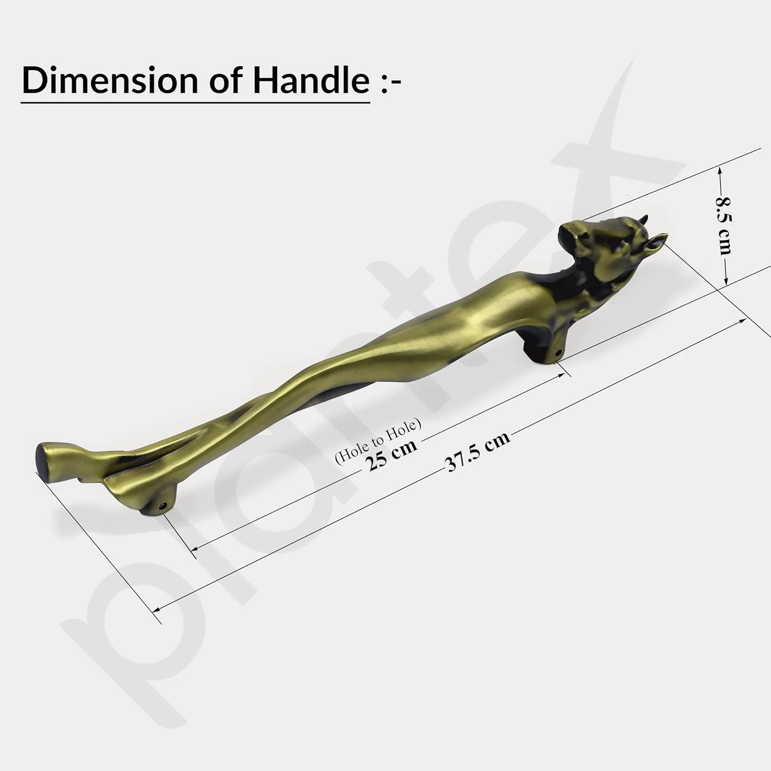 دستگیره در طرح اسب Plantex مدل Knight، مناسب دکوراسیون منزل و در، طول 15 اینچ، رنگ برنجی آنتیک - بسته 1 عددی (284) دستگیره در طرح اسب Plantex مدل Knight، مناسب دکوراسیون منزل و در، طول 15 اینچ، رنگ برنجی آنتیک - بسته 1 عددی (284)