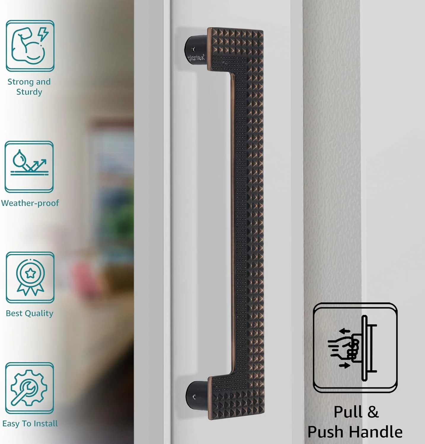 دستگیره درب سنگین پلانتکس / دکوراسیون درب و منزل / دستگیره اصلی درب 33 سانتی متری / دستگیره کشویی - بسته 1 عددی (296- مسی آنتیک) دستگیره درب سنگین پلانتکس / دکوراسیون درب و منزل / دستگیره اصلی درب 33 سانتی متری / دستگیره کشویی - بسته 1 عددی (296- مسی آنتیک)