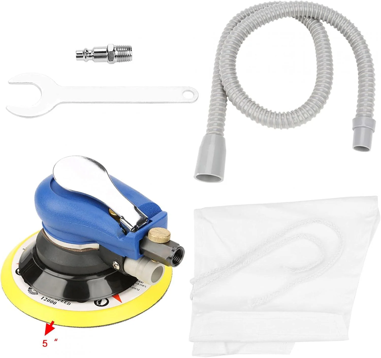 دستگاه پولیش بادی مکنده HIHELO، دستگاه پولیش بادی گرد مکنده قدرتمند 5 اینچ/6 اینچ ارگونومیک برای ابزار سنگی برای ابزارهای صنعتی (5 اینچ) دستگاه پولیش بادی مکنده HIHELO، دستگاه پولیش بادی گرد مکنده قدرتمند 5 اینچ/6 اینچ ارگونومیک برای ابزار سنگی برای ابزارهای صنعتی (5 اینچ)