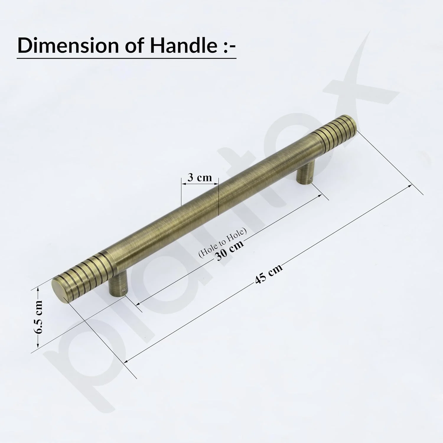 دستگیره فشاری-کششی درب Plantex استیل و آلومینیوم برای درب اصلی - 12 اینچ (پرداخت برنجی عتیقه) دستگیره فشاری-کششی درب Plantex استیل و آلومینیوم برای درب اصلی - 12 اینچ (پرداخت برنجی عتیقه)