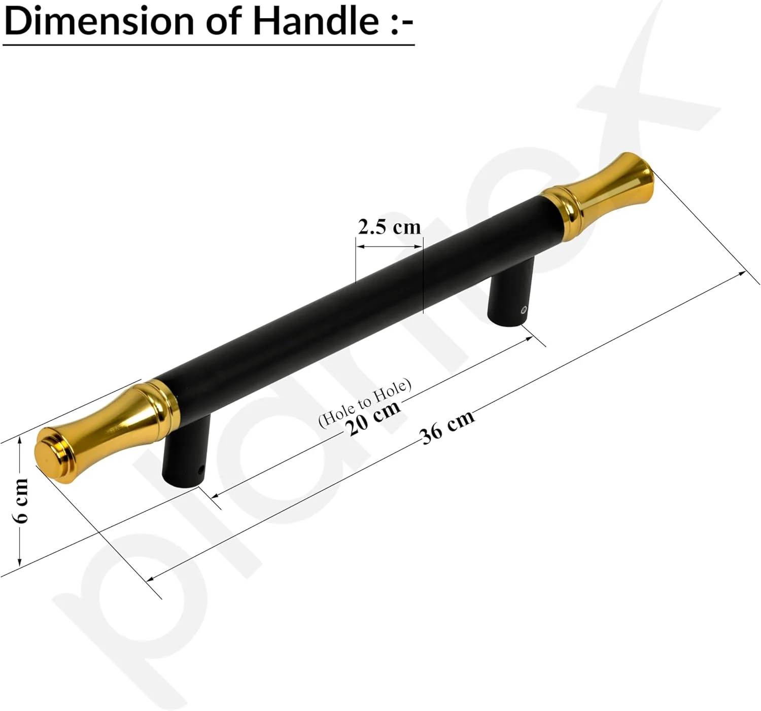دستگیره درب ورودی پلنتکس / دکوراسیون درب و منزل / دستگیره درب ورودی 35 سانتی متری / دستگیره فشاری کششی درب - بسته 1 عددی (121، مشکی و طلایی) دستگیره درب ورودی پلنتکس / دکوراسیون درب و منزل / دستگیره درب ورودی 35 سانتی متری / دستگیره فشاری کششی درب - بسته 1 عددی (121، مشکی و طلایی)