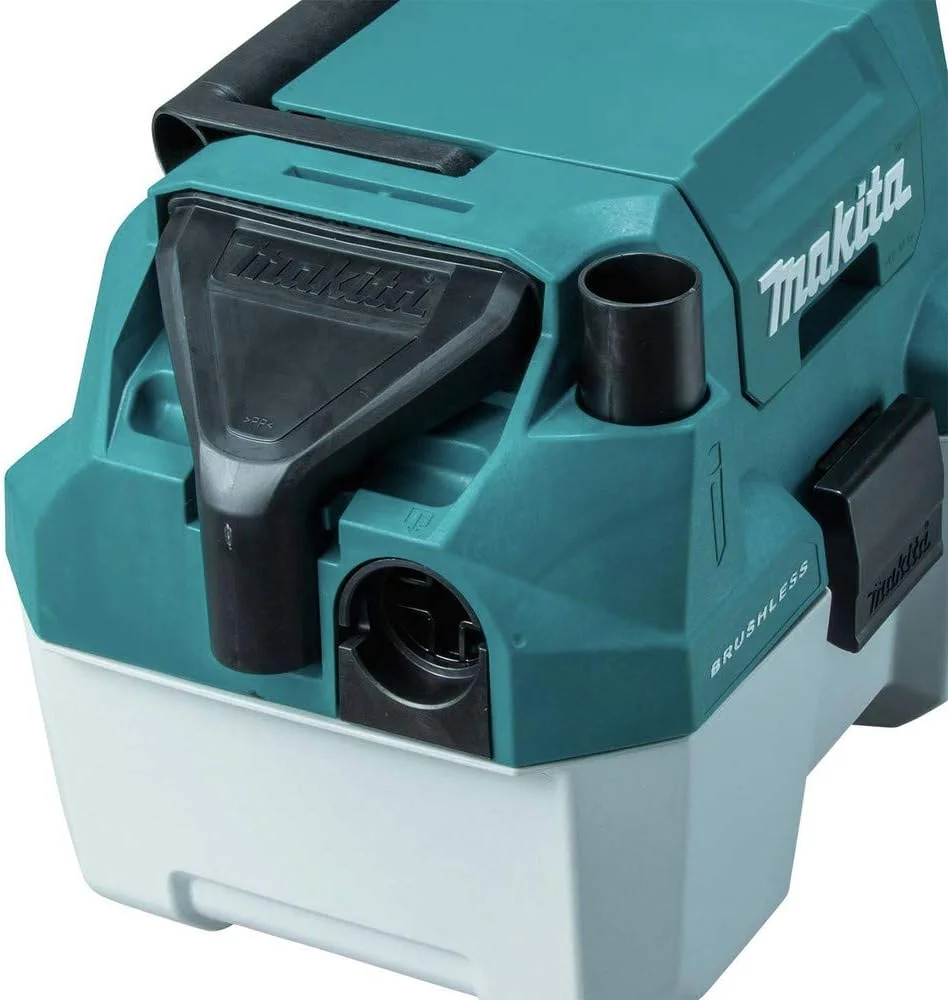 جاروبرقی/مکنده گرد و غبار تر و خشک قابل حمل 2 گالن Makita XCV11Z 18V LXT لیتیوم-یون بدون برس با فیلتر HEPA، فقط ابزار