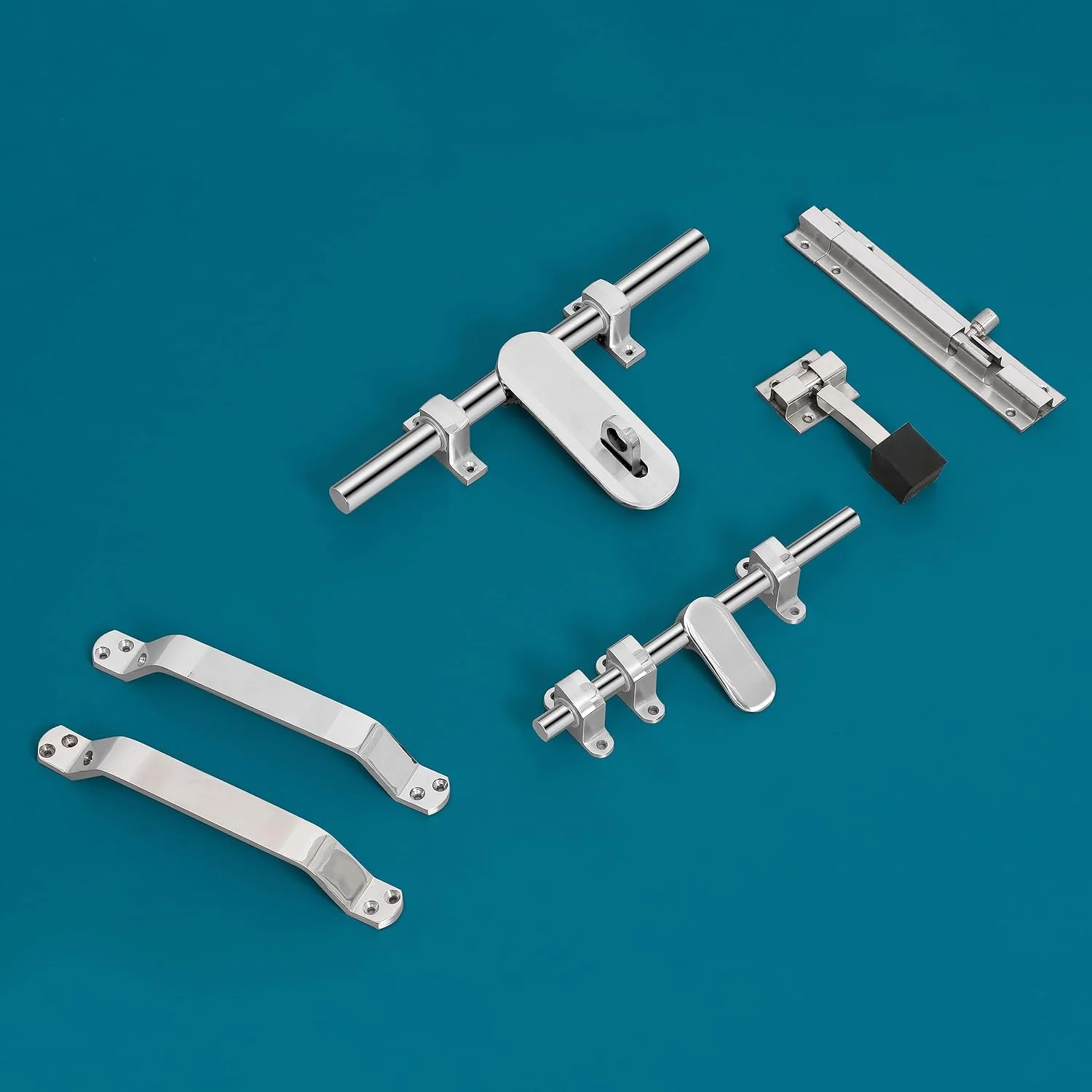 ست کامل یراق آلات درب استیل Plantex برای درب تکی شامل قفل آویز 25 سانتی متری، زبانه 20 سانتی متری، دو دستگیره 20 سانتی متری، قفل اهرمی 17 سانتی متری و استاپر درب 10 سانتی متری - (DK-04-Combi) ست کامل یراق آلات درب استیل Plantex برای درب تکی شامل قفل آویز 25 سانتی متری، زبانه 20 سانتی متری، دو دستگیره 20 سانتی متری، قفل اهرمی 17 سانتی متری و استاپر درب 10 سانتی متری - (DK-04-Combi)