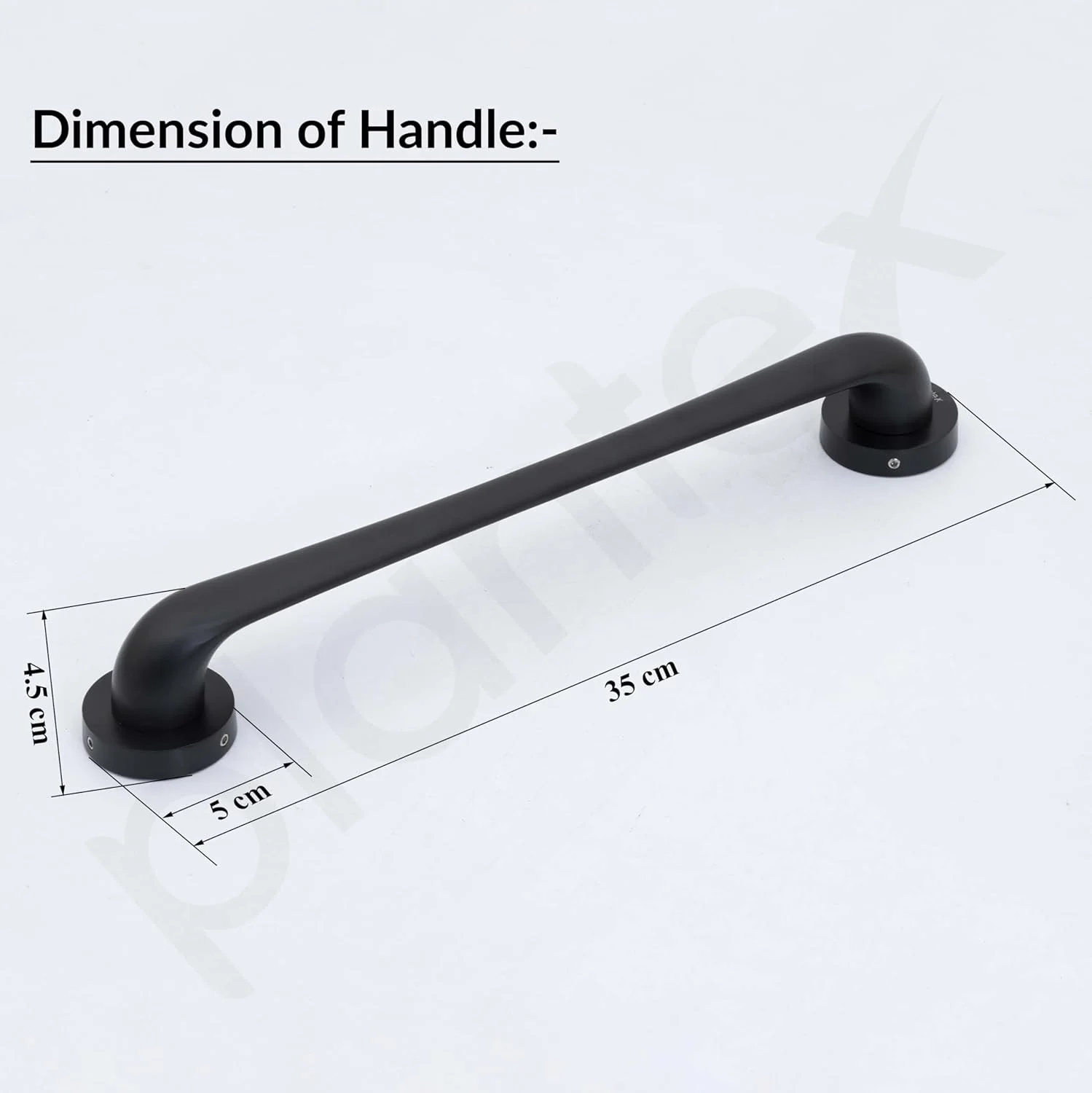 دستگیره در مدل Polo Plantex، طول 35 سانتیمتر، مناسب برای درب چوبی منزل، هتل و اداره (رنگ مشکی - بلند) دستگیره در مدل Polo Plantex، طول 35 سانتیمتر، مناسب برای درب چوبی منزل، هتل و اداره (رنگ مشکی - بلند)