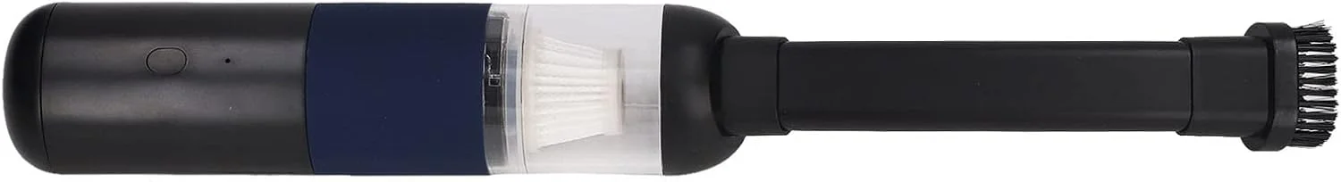 جاروبرقی دستی شارژی، تمیز کننده چند منظوره با مکش قوی و عمر باتری 30 دقیقه ای به همراه چراغ های LED برای مصارف صنعتی (مشکی و آبی)