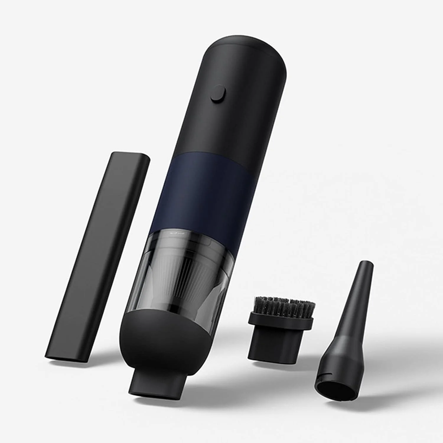 جاروبرقی دستی شارژی، تمیز کننده چند منظوره با مکش قوی و عمر باتری 30 دقیقه ای به همراه چراغ های LED برای مصارف صنعتی (مشکی و آبی)