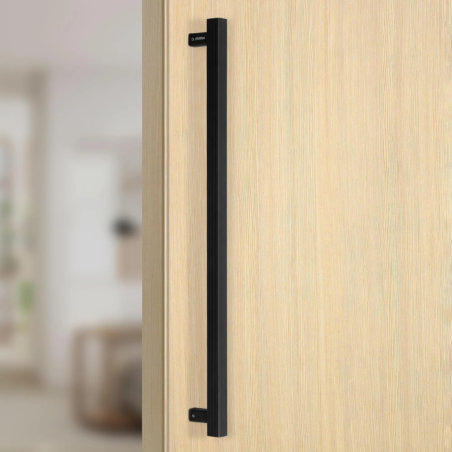 دستگیره درب سنگین پلنتکس / دکوراسیون درب و منزل / دستگیره اصلی درب 26 اینچی / دستگیره کششی-فشاری درب - بسته 1 عددی (APS-236- مشکی)