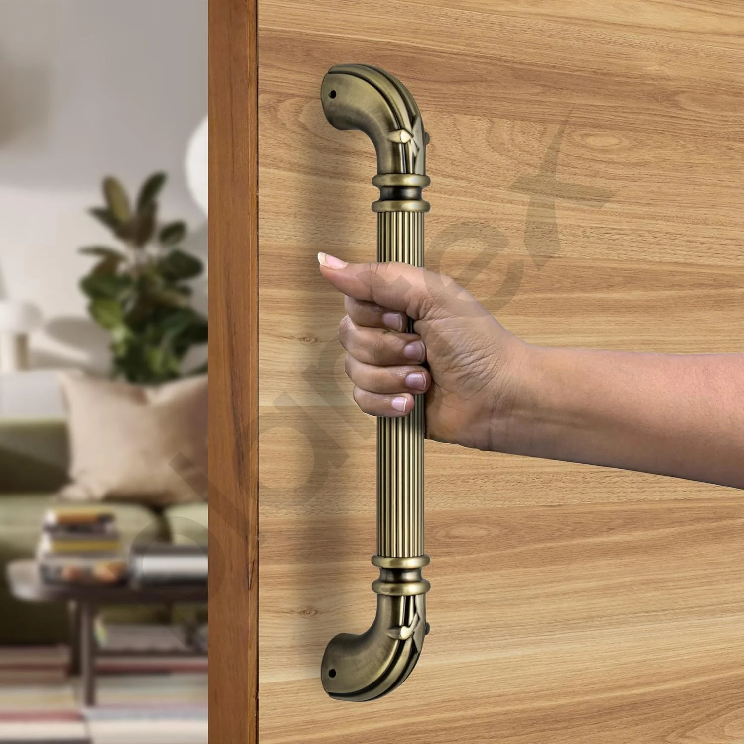 دستگیره درب اصلی Plantex / دستگیره درب اصلی 13 اینچی / دستگیره درب چوبی / دستگیره کششی-فشاری / لوازم جانبی درب - بسته 1 عددی (S-137-برنجی عتیقه) دستگیره درب اصلی Plantex / دستگیره درب اصلی 13 اینچی / دستگیره درب چوبی / دستگیره کششی-فشاری / لوازم جانبی درب - بسته 1 عددی (S-137-برنجی عتیقه)