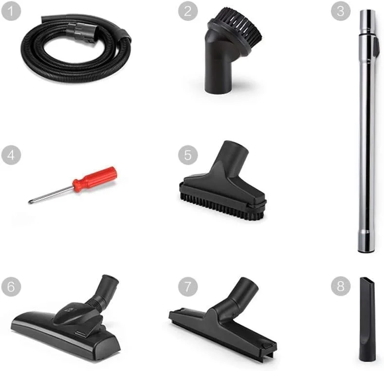 جاروبرقی شارژی Samnuerly - جاروبرقی قرمز رنگ با ظرفیت بزرگ 20 لیتری، چند منظوره برای مصارف خانگی، صنعتی و تجاری، جاروبرقی دستی 40x29.5x47.5 سانتی متر (رنگ: قرمز)