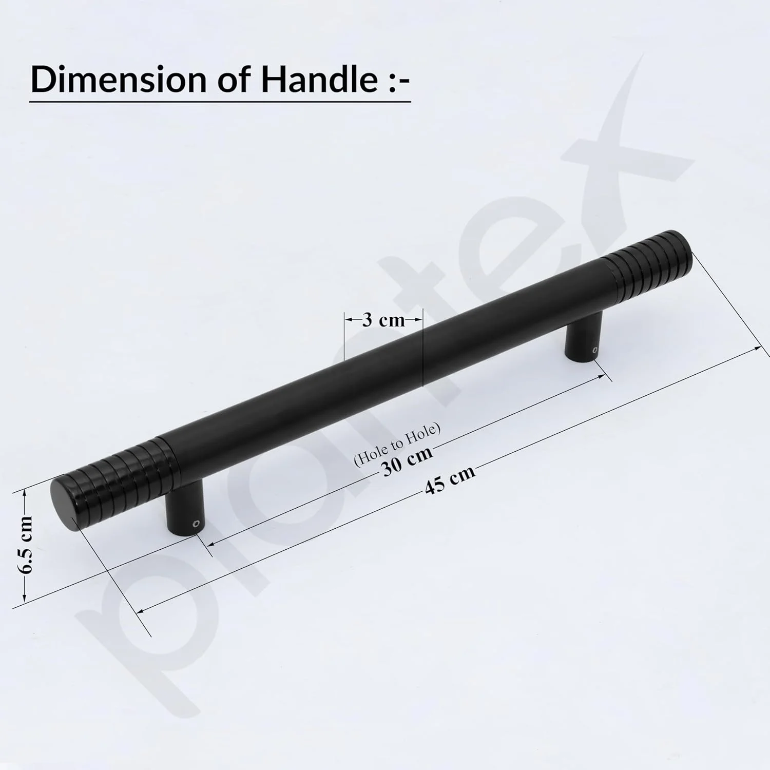 دستگیره فشاری کششی درب Plantex از جنس استیل ضد زنگ و آلومینیوم برای درب اصلی - 12 اینچ (مشکی) دستگیره فشاری کششی درب Plantex از جنس استیل ضد زنگ و آلومینیوم برای درب اصلی - 12 اینچ (مشکی)