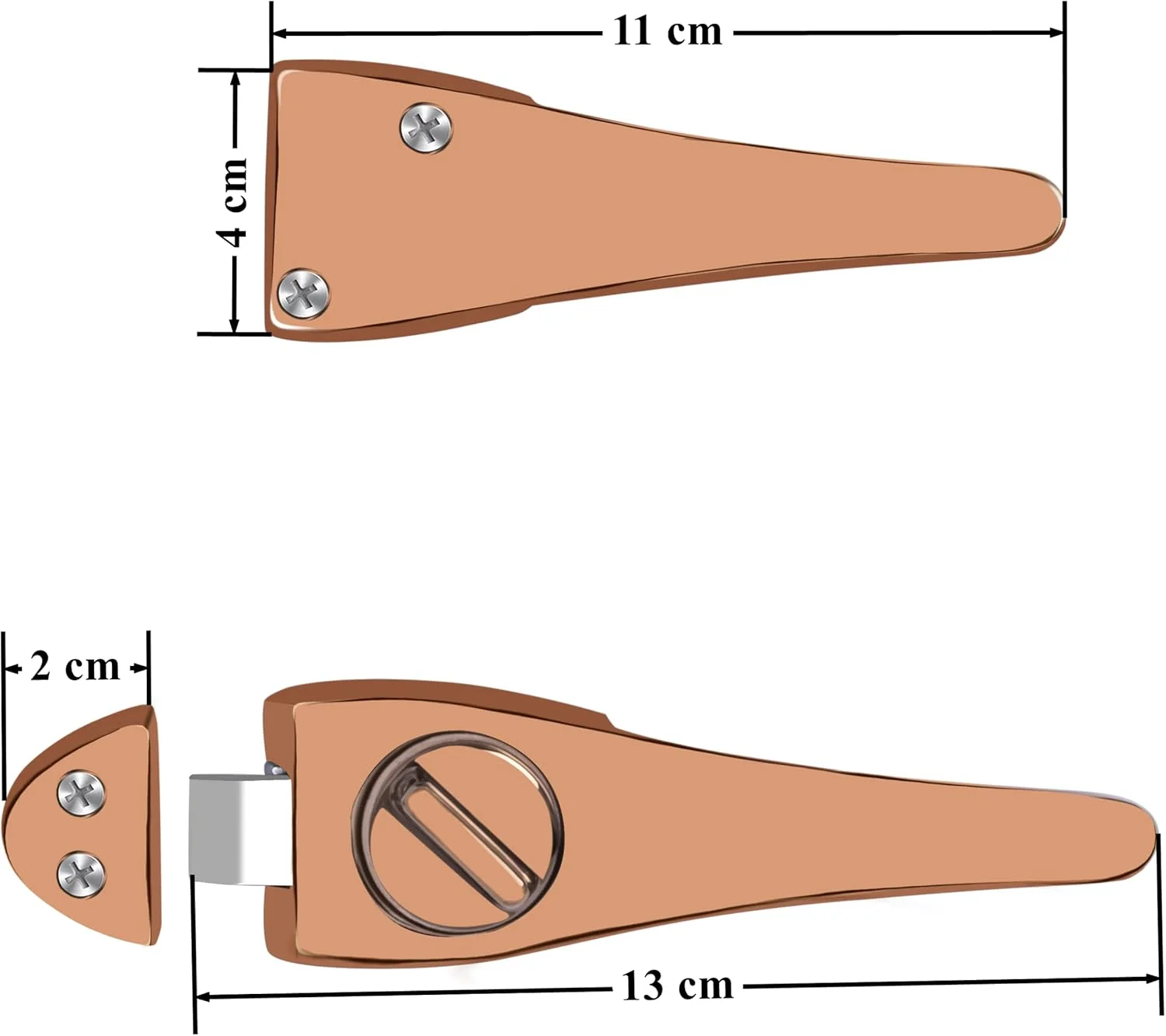 قفل زبانه نوآورانه پلنتکس با دستگیره درب برای حمام/اتاق خواب/بالکن/انباری/درب های اداری - لوازم جانبی حمام (رزگلد) - بسته 1 عددی قفل زبانه نوآورانه پلنتکس با دستگیره درب برای حمام/اتاق خواب/بالکن/انباری/درب های اداری - لوازم جانبی حمام (رزگلد) - بسته 1 عددی