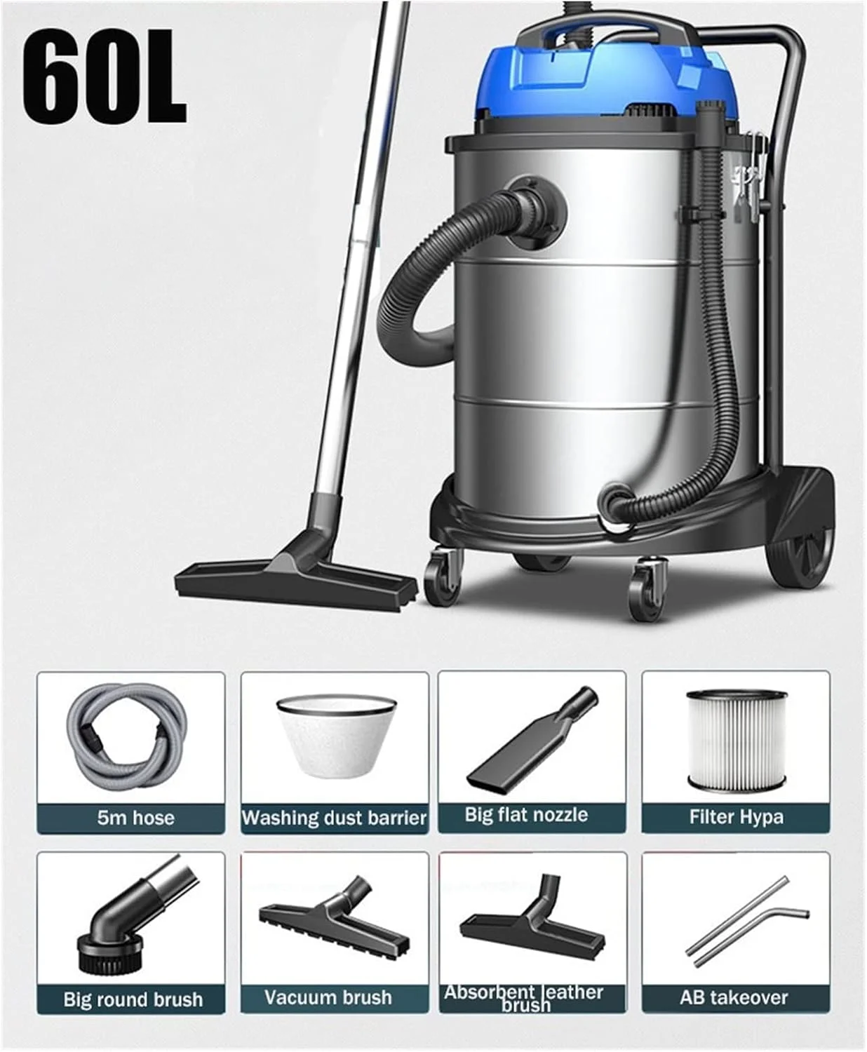 جاروبرقی صنعتی زاید، مناسب کارخانه، کارگاه، گرد و غبار، قدرت مکش بالا، تجاری، بزرگ، مناسب ساخت و ساز، نجاری و مصارف خانگی جاروبرقی صنعتی زاید، مناسب کارخانه، کارگاه، گرد و غبار، قدرت مکش بالا، تجاری، بزرگ، مناسب ساخت و ساز، نجاری و مصارف خانگی