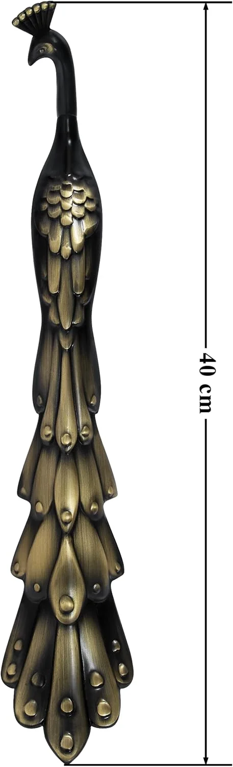 دستگیره در ورودی طرح طاووس Plantex Mayur سایز ۱۶ اینچ (برنجی عتیقه) دستگیره در ورودی طرح طاووس Plantex Mayur سایز ۱۶ اینچ (برنجی عتیقه)