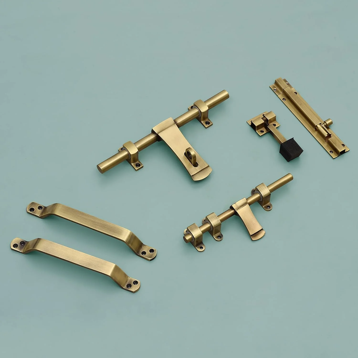 کیت درب استیل Plantex برای درب تکی / یراق آلات درب / لوازم جانبی درب (شامل قفل آویز 25 سانتی متری، زبانه 20 سانتی متری، 2 عدد دستگیره 20 سانتی متری، قفل اهرمی 17 سانتی متری و استاپر درب 10 سانتی متری) - (DK-02-برنجی عتیقه) کیت درب استیل Plantex برای درب تکی / یراق آلات درب / لوازم جانبی درب (شامل قفل آویز 25 سانتی متری، زبانه 20 سانتی متری، 2 عدد دستگیره 20 سانتی متری، قفل اهرمی 17 سانتی متری و استاپر درب 10 سانتی متری) - (DK-02-برنجی عتیقه)